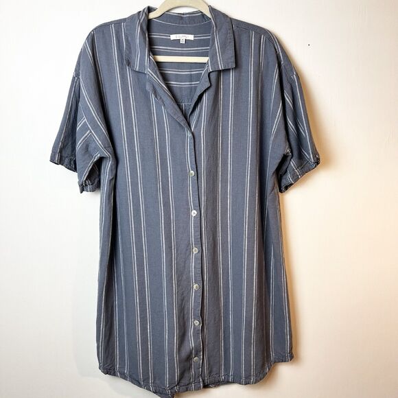 Z Supply Blue Striped Shirt Dress - Picture 6 of 16